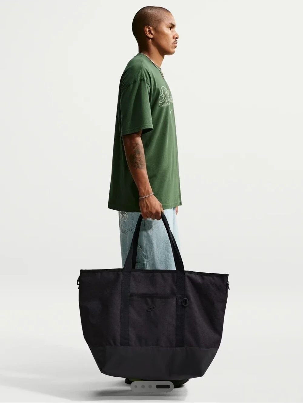 Nike Heritage Eugene Large Black Travel Tote Bag 63L